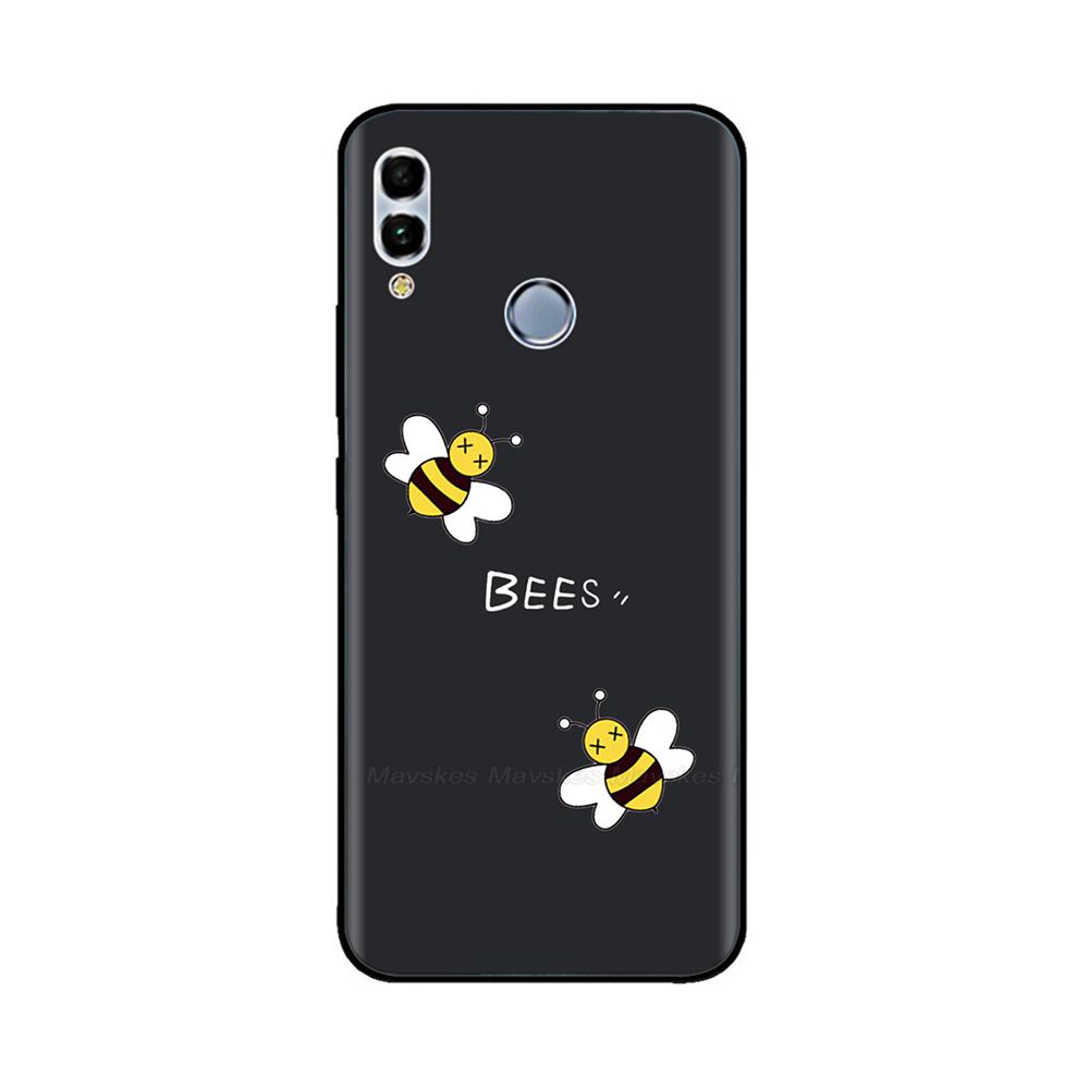 For Huawei P Smart 2019 6.21" Soft Black Silicone Phone Back Cover Case For Huawei P Smart 2019 POT-LX1 POT-LX3 POT LX1 Case Bag