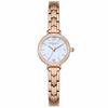RORIOS Watch, Women's, Water Resistant, Made In Japan, Flower & Mother-of-Pearl Dial, Sparkling Diamonds, Bracelet-Style Analog Quartz Movement, Blue,