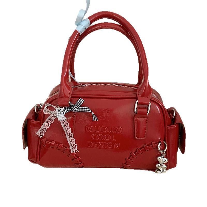 Koreanische Version von modischen Damenhandtaschen, Schultertasche mit großem Fassungsvermögen, 205 neue Retro-Schulter-Achseltasche, Arbeits-Pendler-Kissen-Tasche