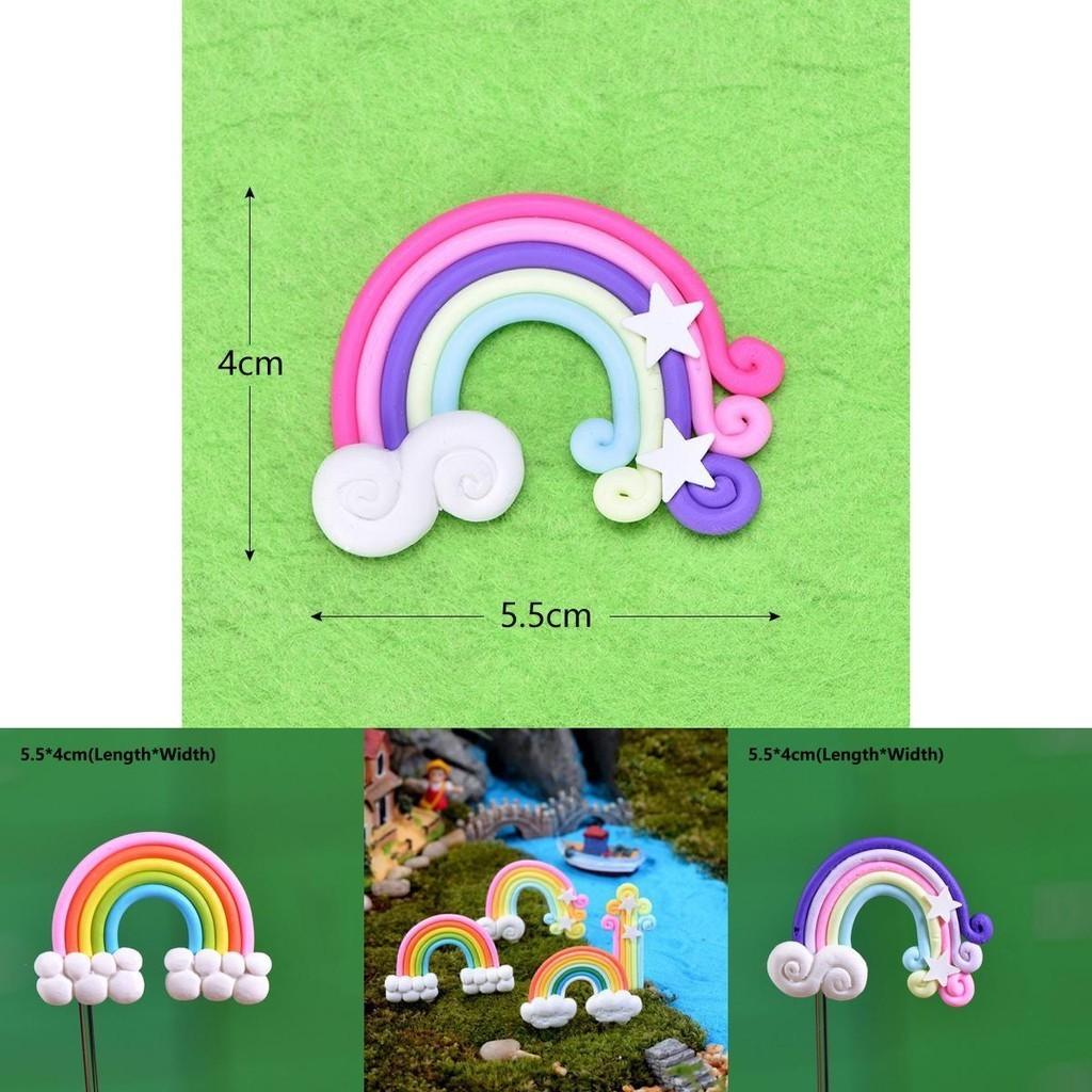 Soft Clay Rainbow Cloud And Star Rainbow Candy-colored Jewelry