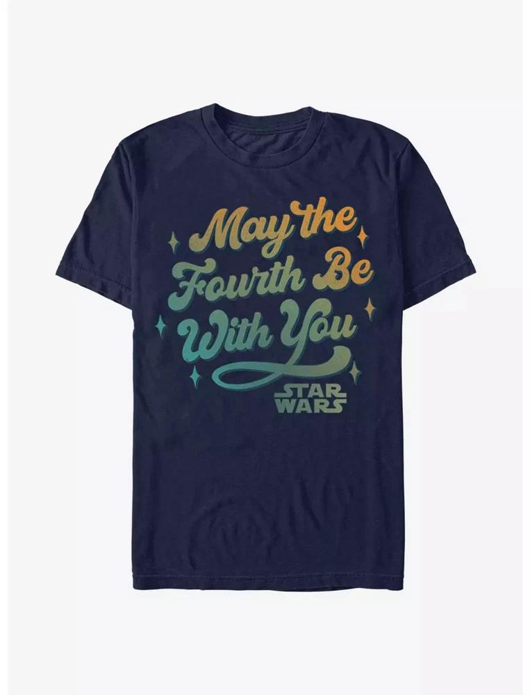 Star Wars May The Fourth Be With You TShirt Unisex Navy S