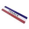 3D Aluminium Alloy Car Sticker France Map National Flag Emblem