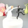 Funny Bride and Groom Figurines Romantic Wedding Cake Toppers Marry Figurine  Wedding