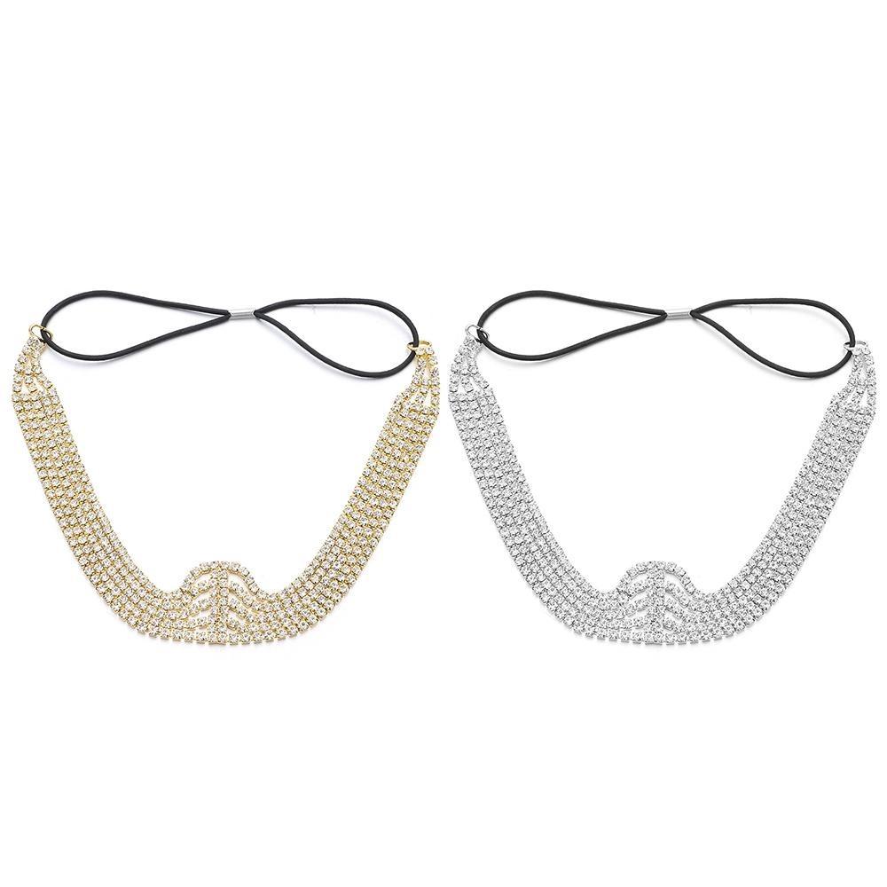 Bling Rhinestone Chain Head Jewelry Fashion Princess Headpieces  Daily Banquet Wedding Photo