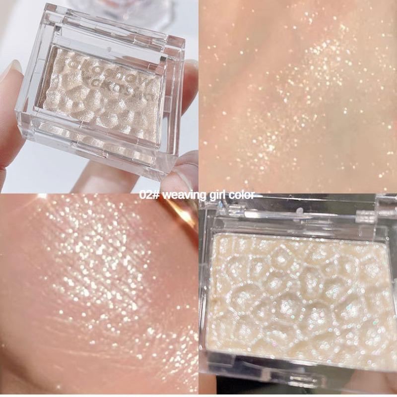 Ice Crystal Highlighter Highlighter Pearlescent Face Eye Highlighting Mashed Potato Burst Glitter Finishing Palette