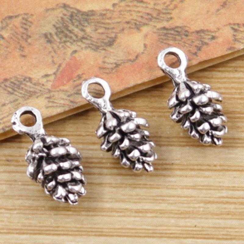 20pcs Charms pine cone 5*7*14mm Antique alloy pendant Vintage Tibetan ,DIY