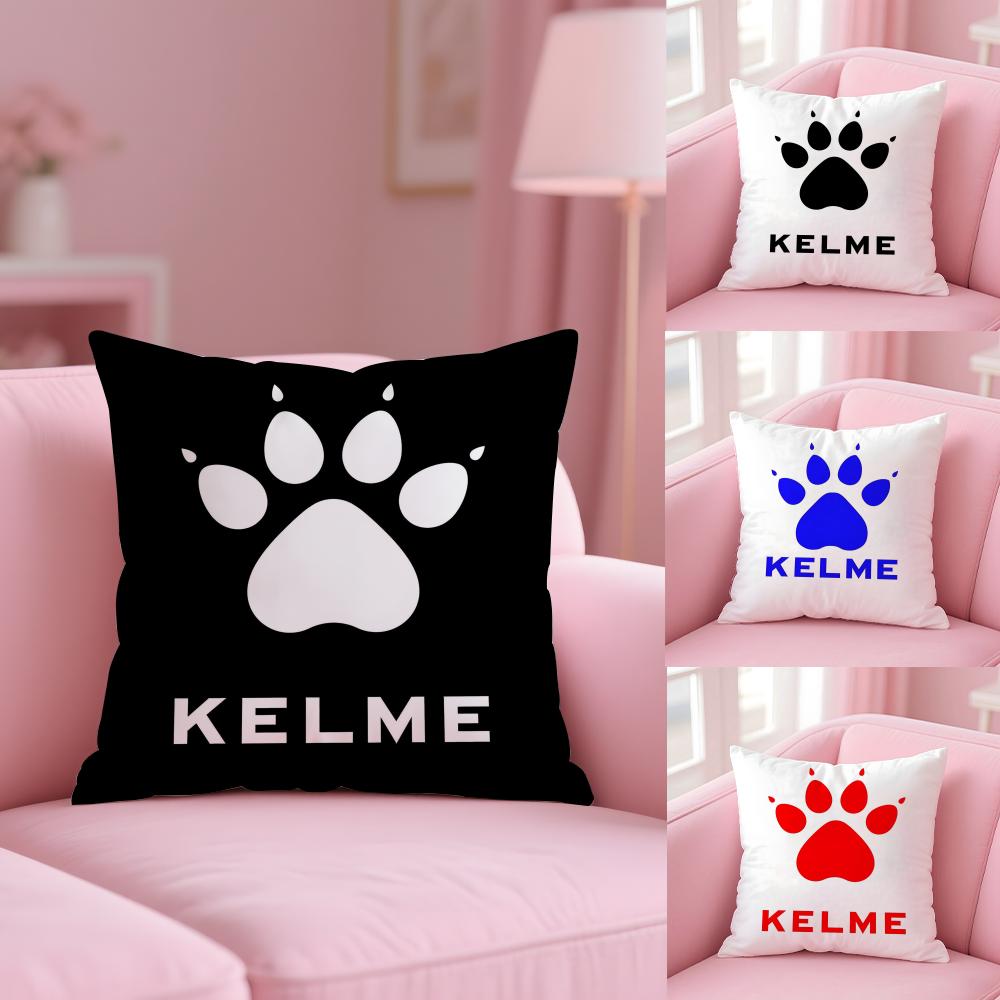 Luxury Fashion K-Kelme Cushion Cover Plush Fabric Soft Double-Sided Printed Sofa Pillow Case Colorfast Home Decor Gift