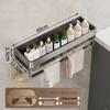 Xuanyong Single-Layer Bathroom Shelf with Towel Bar & Hooks
