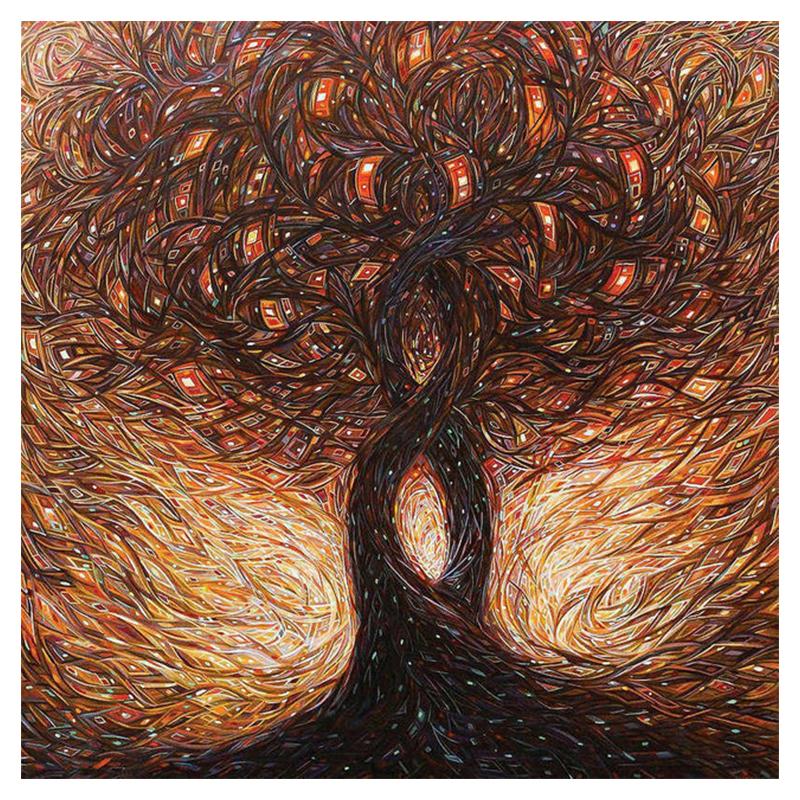 Full Round Drill Diamond Embroidery Sale Tree Mosaic Art Picture 5D DIY Diamond Painting Landscape Kit Home Decoration Gift