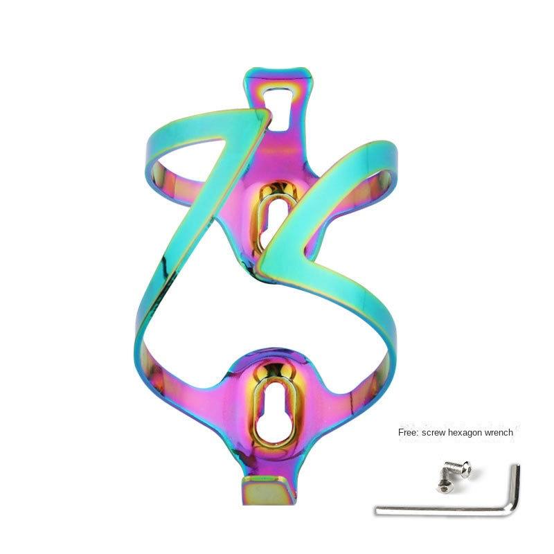 

Mountain Bicycle Water Cup Holder Cycling Fixture Bicycle Gradient Colorful Aluminum Alloy Water Bottle Holder
