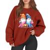 Women's Casual Fashion Long Sleeve Printed Round Neck Sweatshirt Top
