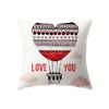Christmas Theme Christmas Decoration Printed Pattern Cushion Cover Home Living Room Sofa Decor Waist Cushion Pillow Cover