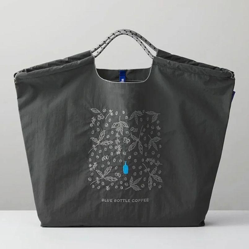 Japanese-Style Embroidered Large Capacity Fashionable Nylon Eco Shopping Bag - Versatile Commuter Handheld/Shoulder/Crossbody Tote