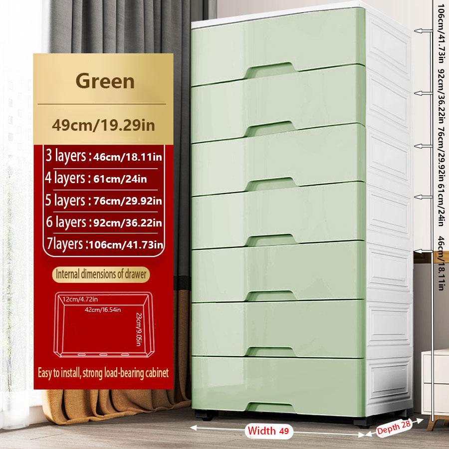 Dulap de depozitare cu sertare multifuncțional cu 3/4/5/6/7 straturi, dulap de diverse rezistent la praf