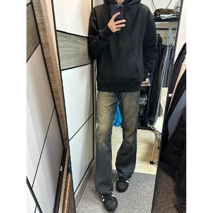 Blugi retro bărbați toamnă stil nou exploziv street hooligan pantaloni casual frumoși pentru adolescenți pantaloni largi pentru bărbați cu picior drept lat