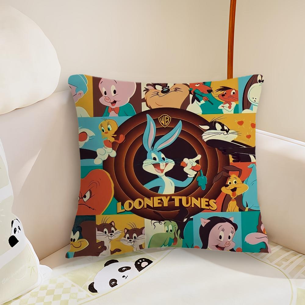 cushion Anime cover Living Cute B-Bugs Room Headboard Bedroom Office Cushion Cushion Cartoon Sofa Nap Time B-Bunny Pillow Case
