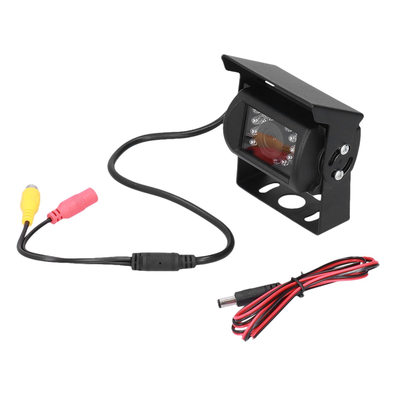 Car Rear View Parking Camera 120° Rear View Camera 18‑LED IP68 Waterproof Night Vision 12V‑24V Universal for Car Truck Bus