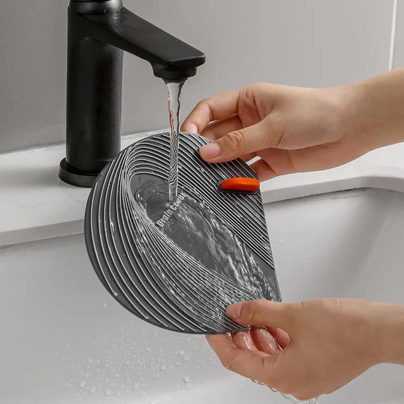 Silicone Sink Mat 1 Pcs Floor Drain Deodorant Anti-insect Anti Odor Water Stopper Floor Drain Cover Pad for Toilet Shower Sewer