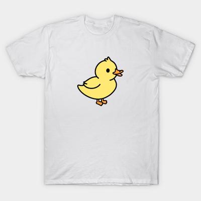 Asian Size Men Print T-shirt Duck No-Cut Heat Transfer Print Cotton Tshirt