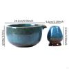 Ceramic Matcha Bowl Tea Set, Whisk Holder Glazed Handmade Traditional with Pouring Spout,