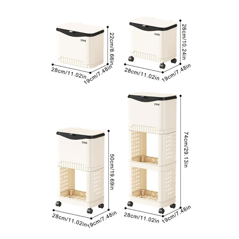 Durability Plastic Waste Container With Modern Look Feet Wheel Perfect For Household Cleanliness In Various Indoor Space