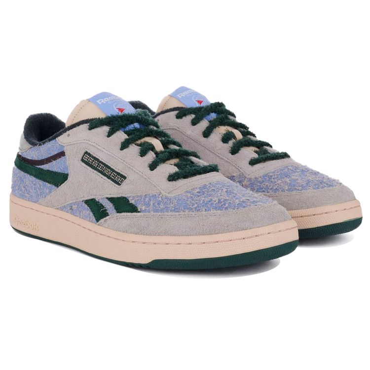 Brain Dead X Reebok Club C Revenge Ecru Dark Forest Unisex Sneakers Grey Tin-Grey GX9592