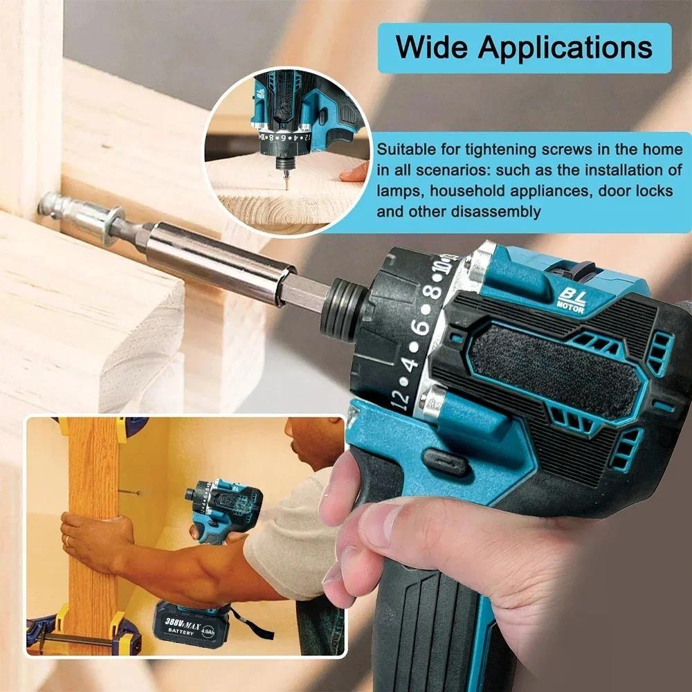 20+1 Torque Brushless Electric Screwdriver Rechargeable Cordless Electric Drill Screw Driver Household Power Tool Set