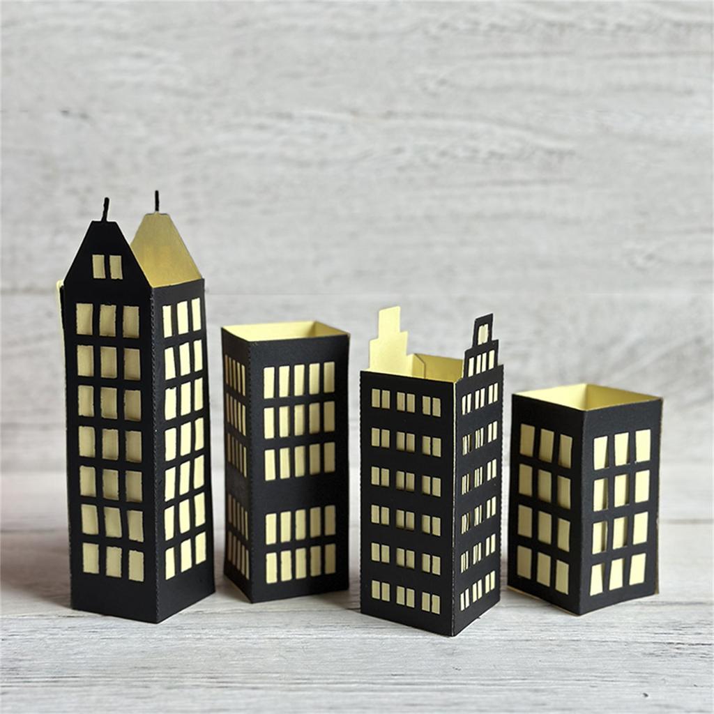 Christmas House Cutting Dies Scrapbooking Stencil Die Cuts Card Embossing DIY Photo Album Template Mold Decoration Craft