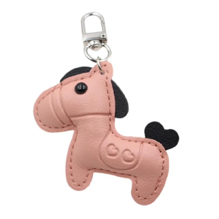 

Привлекательное украшение для ключей в форме лошади, с кожаной текстурой, стильный подвес для сумки, подвеска-шарм для дня рождения, годовщины