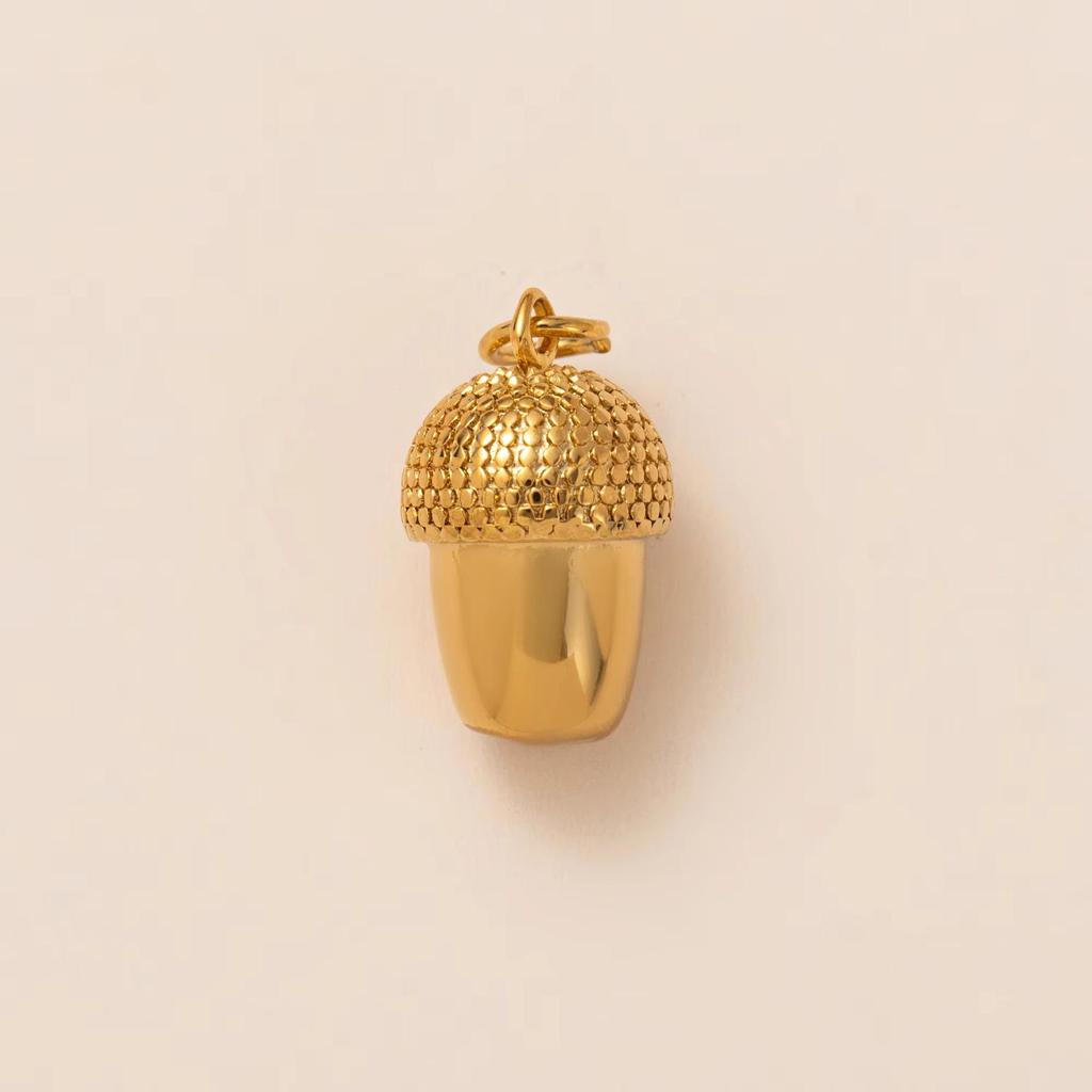 18K Gold Plated Stainless Steel Adjustable Chain with Fruit Pendant for DIY Jewelry