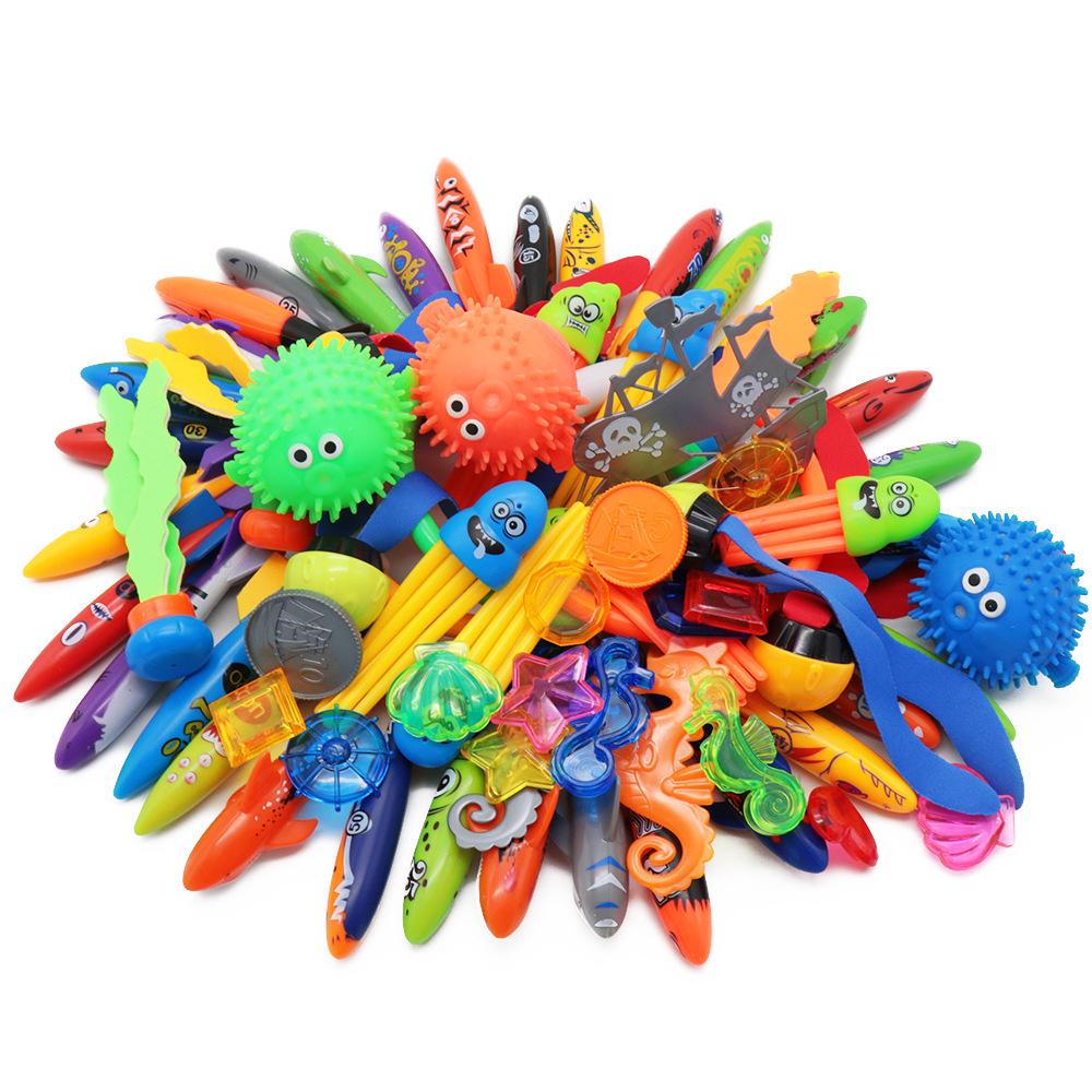 Cross-Border Diving Toy Set for Kids: Shark, Gem, and Fish Rings for Pool Fun