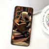 Cartoon Anime Panda Cute Phone Case For Samsung A73 A72 A71 A55 A54 A53 A52 A51 A13 A22 A16 A15 A12 A14 A26 A07 5G Black