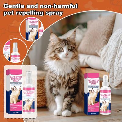 100ml Tier-Spray - Sanft, Tierfreundlich, Hält Hunde und Katzen von Betten fern, Möbelkratzen fern und schreckt streunende Katzen ab - Der