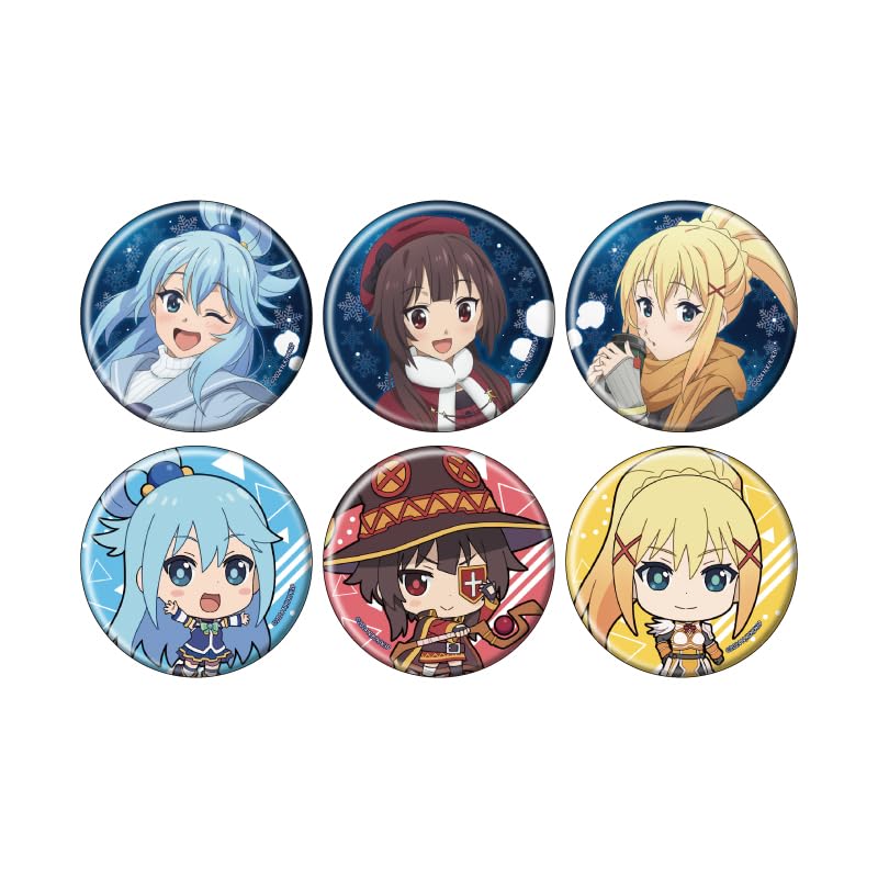 KonoSuba: God's Blessing on this Wonderful World! 3 06 Winter Wear Ver. [Official & Original Illustration] Can Badge 6-Piece Box
