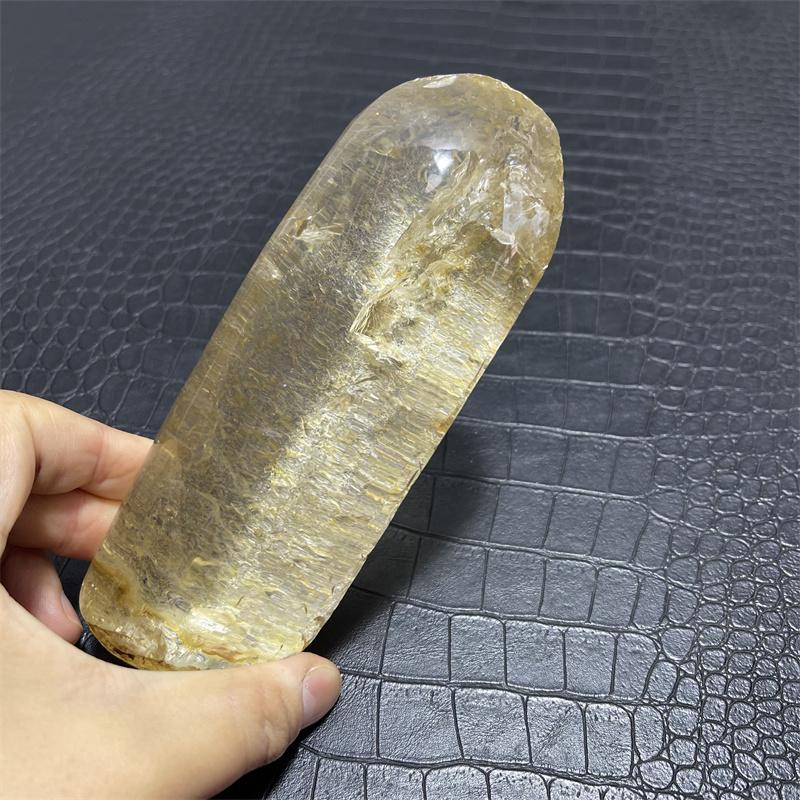 610g Rainbow Clear Lemurian Seed Quartz Natural Point Cluster Crystal Rough Healing