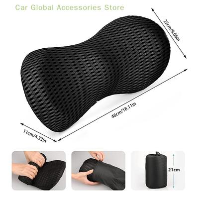 Breathable Memory Cushion Interior Accessories Bed Sleeping Pillow Car Seat Waist Pillow Lumbar Support Pillow Foam Car Cushion