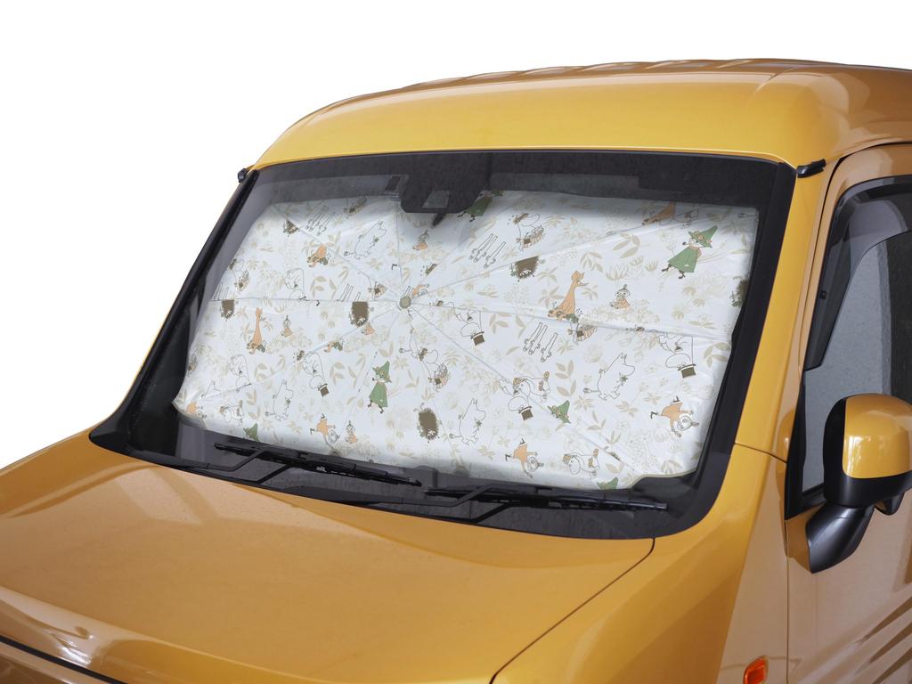 MOOMIN Car Front Sunshade for Light Cars and Passenger Heat Cute Character MOOMIN Design Sunshade, Umbrella, Cars, Protection,