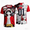 One Piece Summer 2026 Luffy × Solon "Straw Hat One Piece Group" 3D Printed Breathable Quick Drying T-shirt for Men and Women
