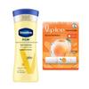 Vaseline Body Lotion & Mentholatum Lip Balm Set