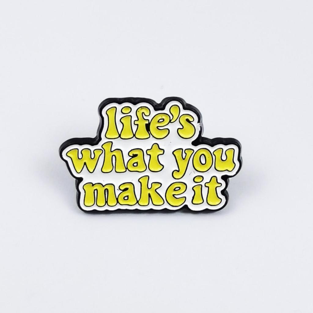 Personalized Colorful English Letter Brooch Fashion Clothing or Backpack Accessory