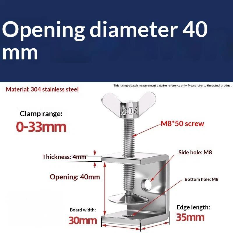 Galvanized Carbon Steel Tiger Clamp Multiple Shapes Open Height 20-130Mm Thickened Material Fixed Fixture Clamping Device