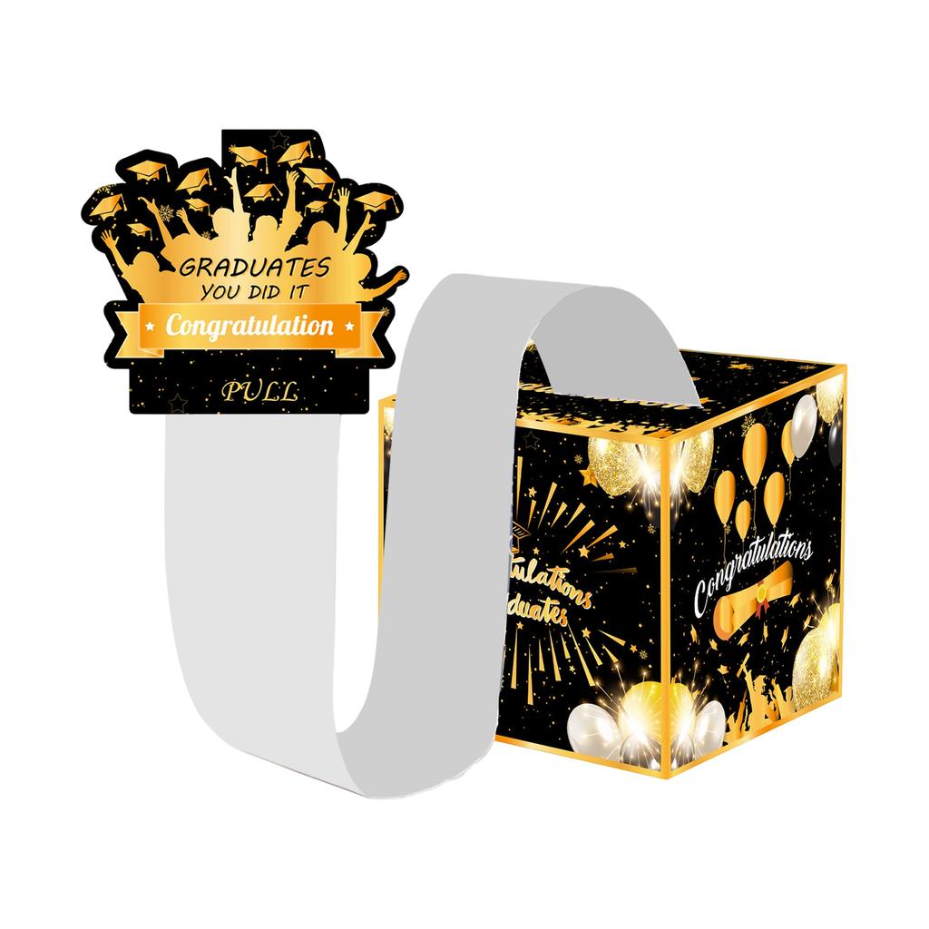 Graduation Theme, Money Gift Box, Party Game, Draw Money, Surprise Box Decoration, Paper Lottery Box