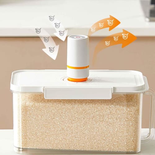 Vacuum Bread Storage Container, Bread Storage Container, Sealable Container, Vacuum Food Storage Container with Vacuum Pump, Food Storage Box with Rem