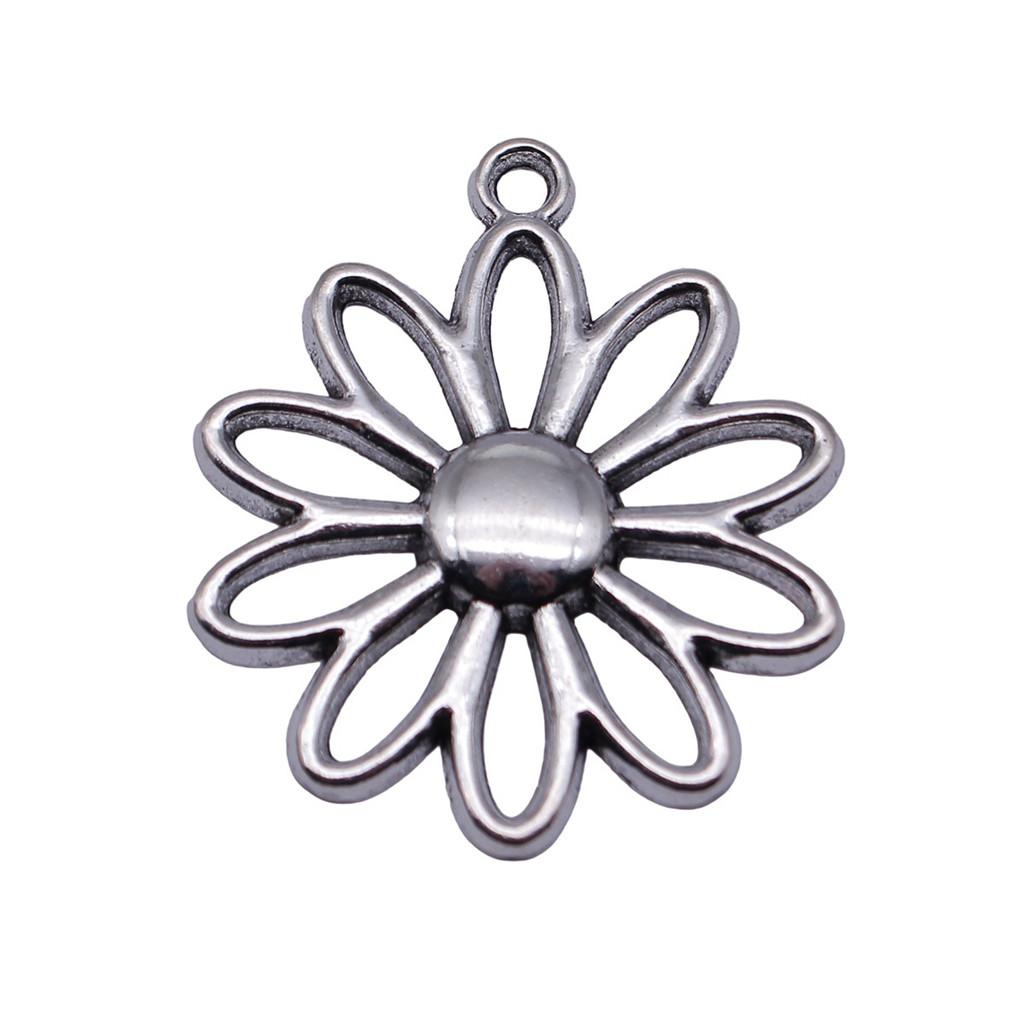 Flowers Of Life Charms Vintage Alloy Pendants For Nature Inspired Jewelry Making