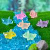 Glowing Resin Dinosaur Figurine For Fairy Garden Decor In Assorted Colors