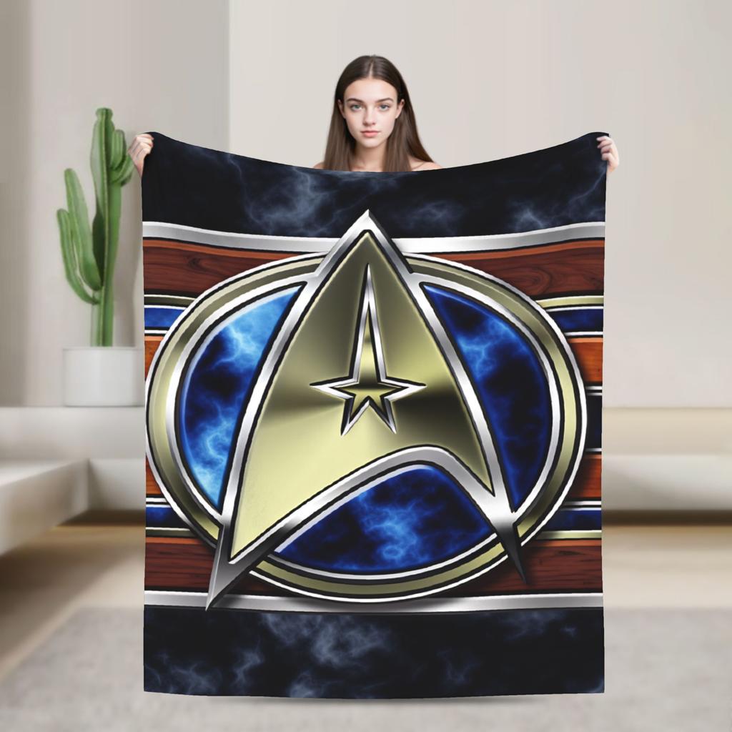 Soft Warm Blanket Travel Office S-Star T-Trek Ship Movie Throw Blanket Flannel Bedspread For Living Room Print Sofa Bed Cover