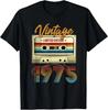 Vintage 1975 51st Birthday Cassette Tape for Men Women B-Day T-Shirt