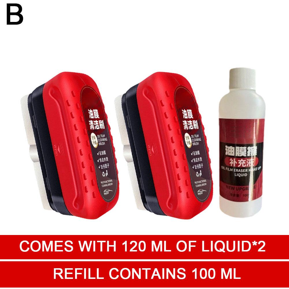 Car Glass Cleaner Brush For Car Windshield Oil Film Cleaner Automotive Glass Sponge Cleaning Polishing Care Maintenance Brush