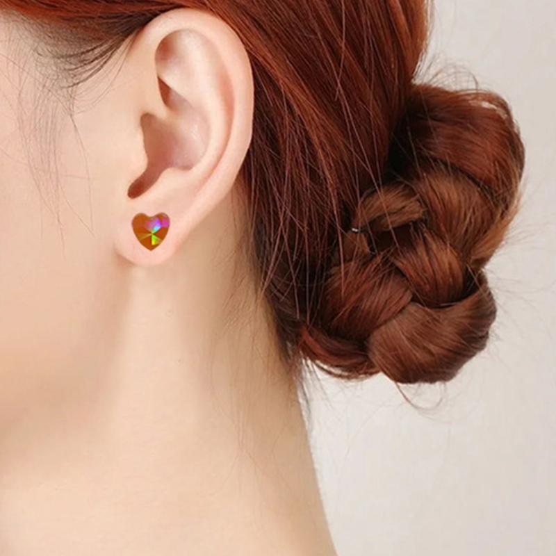 Heart Shape Resin Earring Mold Holographic Silicone Mold Hollow Heart Pendant Epoxy Casting Mold Handmade Art DIY Craft