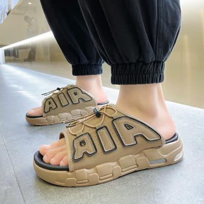 Summer Men's Sandals Outdoor Thick Soled Air Cushioned Beach Anti Slip Shoes Men's Brand Designer Fashion Slippers Size 39-46